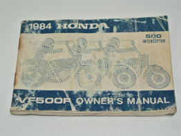 Instructieboekje Honda VF 500 