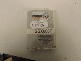 Instructieboekje Suzuki GSX F 600