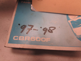 Instructieboekje Honda CBR 600 F