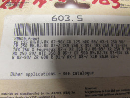 Remblokken voor Honda XR 250 R