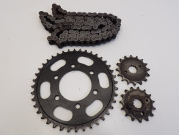 Ketting en tandwielset Kawasaki LTD 550