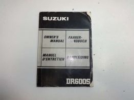Instructieboekje Suzuki DR 600 S