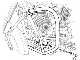 Valbeugel Yamaha XVS 1100 Dragstar