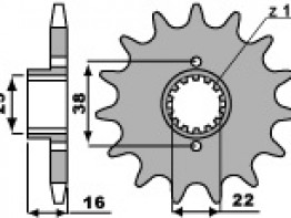 Voortandwiel Ducati 848