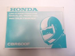 Instructieboekje Honda CBR 600 F