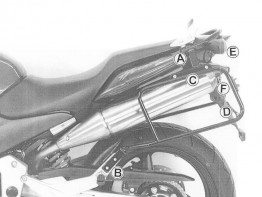 Suitcase bracket set Honda CB 900