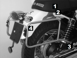 Kofferbeugel set Moto Guzzi V7