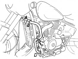 Motorschutzbugel Sturzbugel Suzuki VZ 800 marauder
