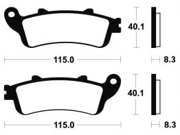 Braking pads front Honda VFR 800 I