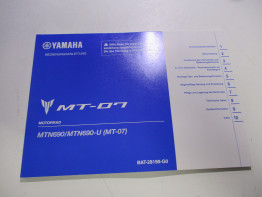 Instructieboekje Yamaha MT 07
