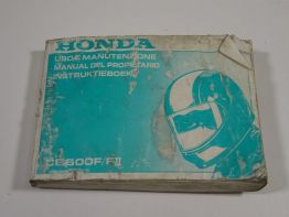 Instructieboekje Honda CB 600 F