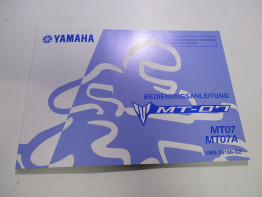 Instructieboekje Yamaha MT 07