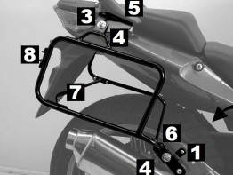 Suitcase bracket set Honda CBF 600