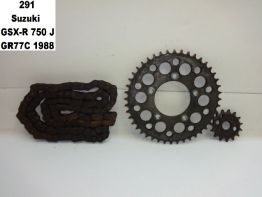 Ketting en tandwielset Suzuki GSX R 750