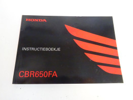 Instructieboekje Honda CBR 650 F