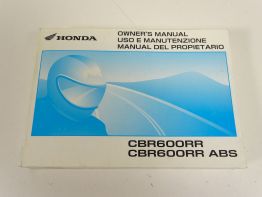 Instructieboekje Honda CBR 600 RR