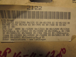 Remblokken voor KTM Overige KTM