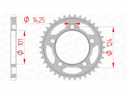 Achtertandwiel KTM 990 SM + SMT