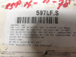 Braking pads rear Kawasaki ZZR 1100