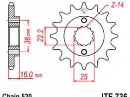Kettenrad vorne Overig Onbekend Unknown