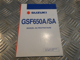 Instructieboekje Suzuki GSF 600 650 Bandit 