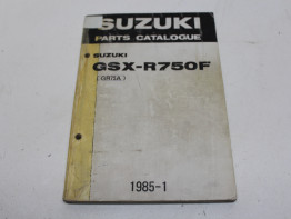 Onderdelenboek Suzuki GSX R 750 Limited Edition 