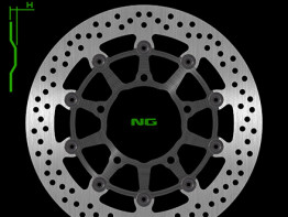 Brake disc front Suzuki GSX R 600