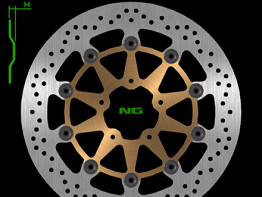 Remschijf voor links Suzuki GSX R 1300 Hayabusa