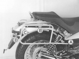 Kofferbeugel set Moto Guzzi Nevada 750