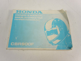 Instructieboekje Honda CBR 600 F