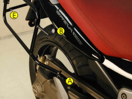 Suitcase bracket set Moto Guzzi 1200 sport