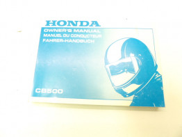 Instructieboekje Honda CB 500