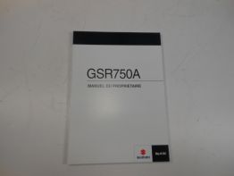 Instructieboekje Suzuki GSR 750
