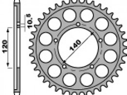 Rear sprocket Suzuki GSX R 1000