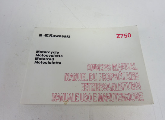 Fahrerhandbuch Kawasaki Z 750