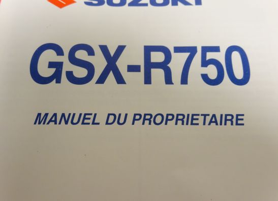 Fahrerhandbuch Suzuki GSX R 750