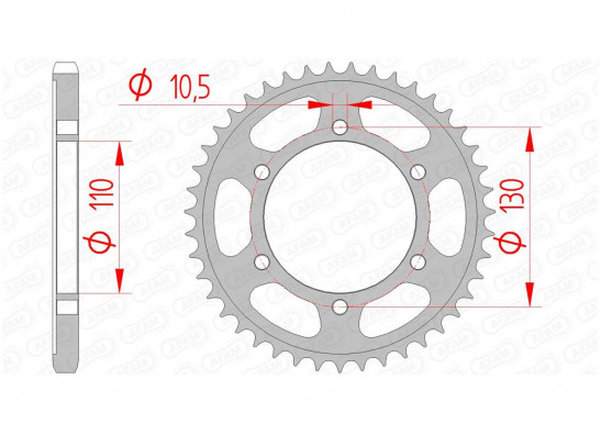 Rear sprocket Yamaha YZF R6