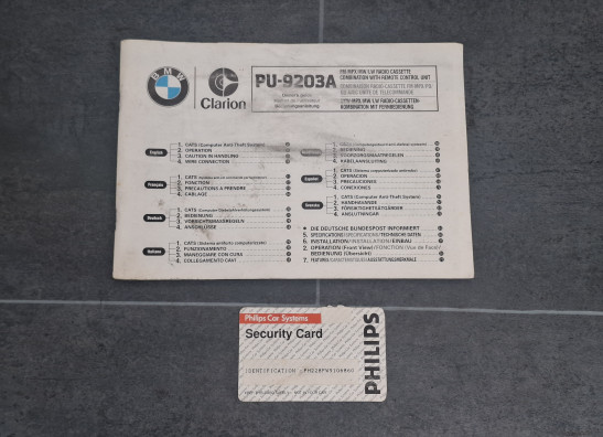 Inbouw radio BMW K 1100 LT