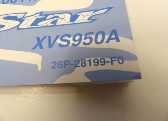 Instructieboekje Yamaha XVS 950 A Midnight Star