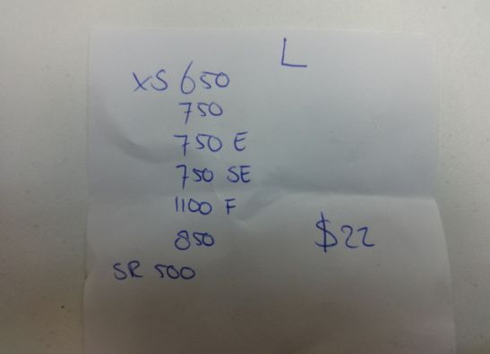 Footrest left Yamaha XS 650