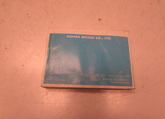 Instructieboekje Honda CBR 600 F