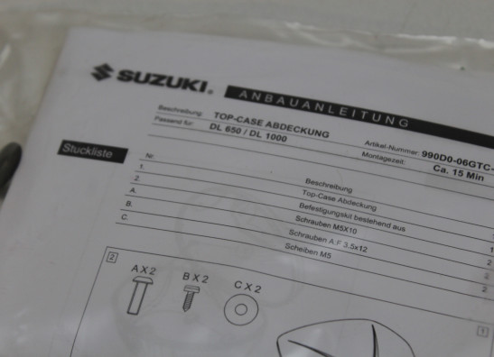 Top Box upper plate Suzuki DL 1000 V STROM