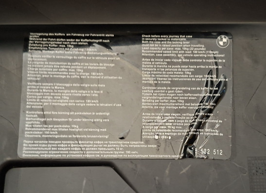 Rechter koffer BMW K 1600 GT