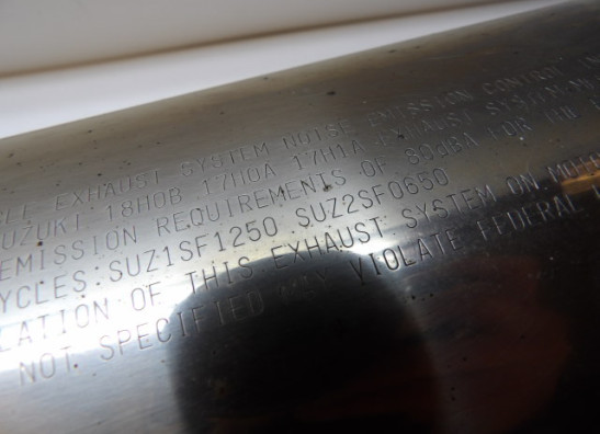 Muffler Suzuki GSF 1250 Bandit 