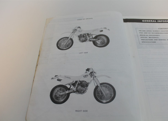 Instruction manual Suzuki DR 400