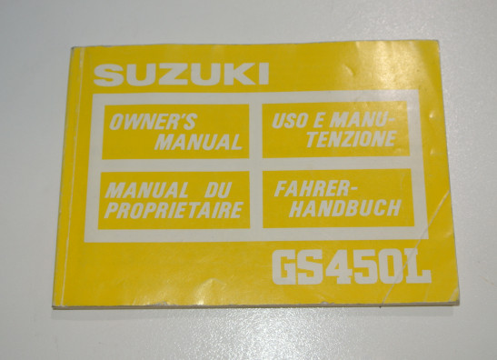 Fahrerhandbuch Suzuki GS 450