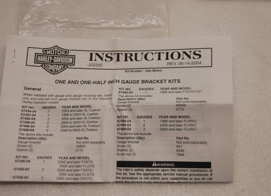 Lenker Harley Davidson Touring FL