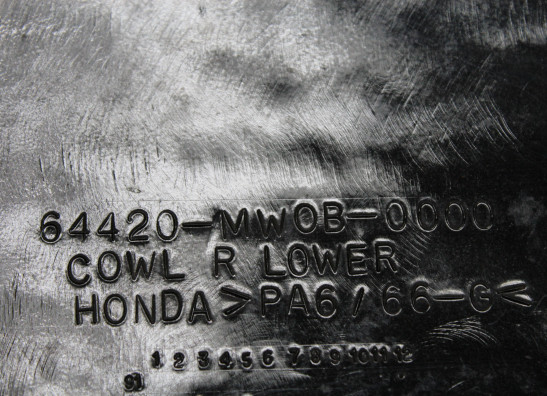Rechter onderkuip Honda CBR 900 RR