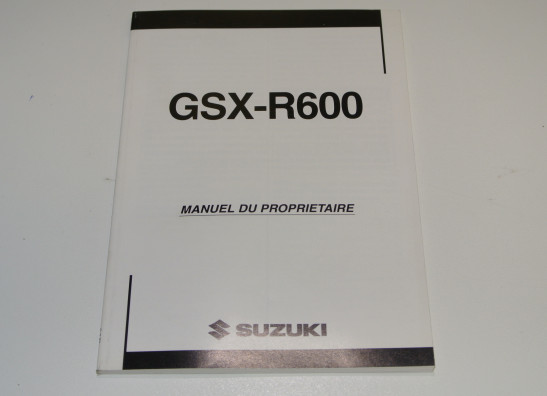 Instructieboekje Suzuki GSX R 600