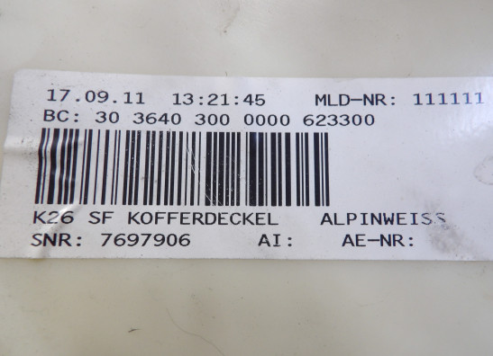 Saddlebag cover left BMW R 1200 RT